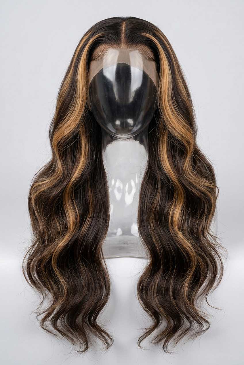 RoseLuxe Long Curly Wig
